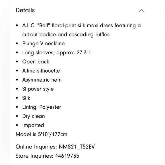 A.L.C. Bell Long Sleeve Layered Cutout Maxi Dress Emerald Multi SZ 2 NEW $1095! - Picture 12 of 12